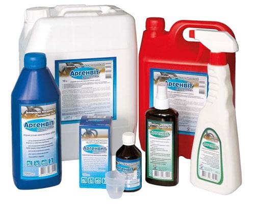 Дезінфікуючий та фунгіцидний концентрат "Аргенвіт" 1 л