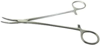 Гемостатичний зажим зігнутий Більрота