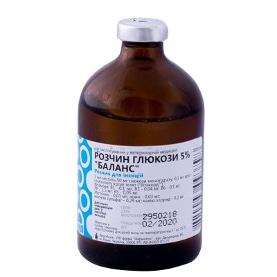 Розчин глюкози 5% Баланс, 100 мл