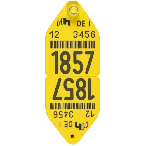 Вушна бірка для ВРХ NEOFLEX TPS, жовта