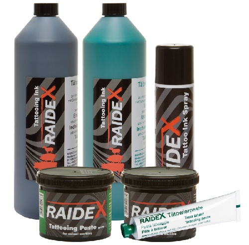 Фарба для нанесення татуювань тварин RAIDEX – 1 л